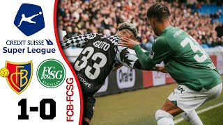 FC Basel  St Gallen 10 Highlights Credit Suisse Super League [upl. by Koslo108]