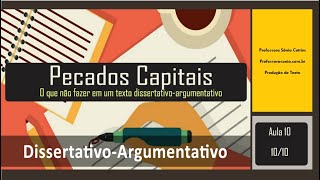 Texto Dissertativo Argumentativo Aula 10 [upl. by Anuqahs]