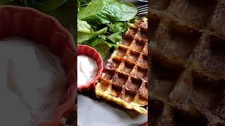 Potato Waffles with Grison Meat and Chive Sauce  Recipe [upl. by Annekim]