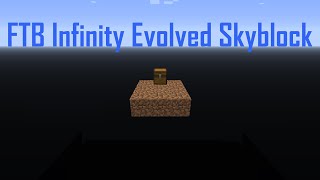 FTB Infinity Evolved Skyblock Episode 1  Cobble Quest [upl. by Ilario633]