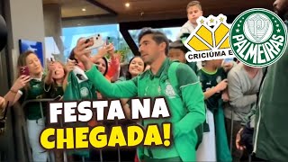 CHEGADA DO PALMEIRAS EM SANTA CATARINA PARA ENCARAR O CRICIÚMA [upl. by Ynad]