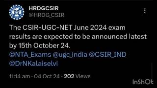 Official Announcement by CSIR NTA  CSIR HRDG Updates  CSIR NET July 2024 Results Dates [upl. by Durston93]