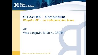 Comptabilité  Inscription dune transaction avec TPS et TVQ [upl. by Joline]