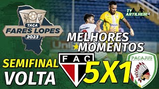 Fares Lopes 23 Semifinal  Volta  Ferroviário 5 X 1 Pacajus  Melhores Momentos  TV ARTILHEIRO [upl. by Langdon259]