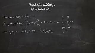 Reakcja addycji przyłączenia  Reguła Markownikowa Szkoła średnia [upl. by Christal]