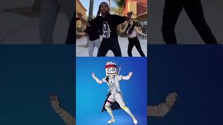 NEW Fortnite Maximum Bounce Emote vs Real Life Marshmello [upl. by Netniuq]