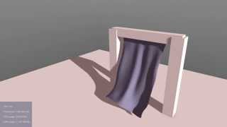 Real time cloth simulation with Bspline surfaces [upl. by Myrtice]