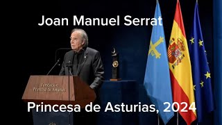 Joan Manuel Serrat «Aquellas pequeñas cosas» Uixi Amargós en la viola Premio Princesa de Asturias [upl. by Amled]