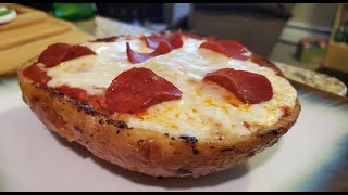 How to make pepperoni pizza at home without oven [upl. by Lleinad]