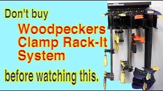 Watch this before you buy Woodpeckers Clamp Rack it System  A quick solution for my clamp storage [upl. by Sugden644]