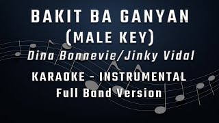 BAKIT BA GANYAN  MALE KEY  KARAOKE  INSTRUMENTAL  JINKY VIDALDINA BONIVIE [upl. by Laekcim]