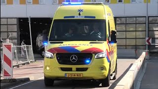 Veel verschillende Haagse Ambulances en Politie met spoed onderweg in Den Haag [upl. by Ailam]