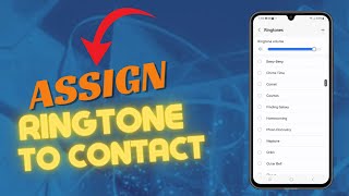 How To Assign Ringtone to a Contact on Galaxy A15 [upl. by Hy11]