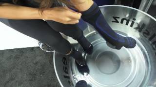 SealSkinz Waterproof Socks Demo [upl. by Anevad]