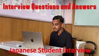 Japanese student interview Questions and Answers [upl. by Phippen]