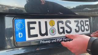 PKW Kennzeichen Halterung Nummernschild Halter wechseln hinten Opel Corsa E Anleitung [upl. by Yoong]