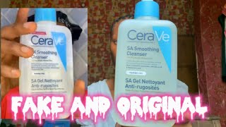 How to know the real and fake Cerave SA smooothing cleanser [upl. by Aivata]