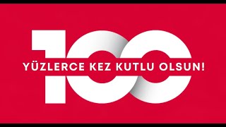 Cumhuriyetimizin 100 Yılı yüzlerce kez kutlu olsun [upl. by Nereus]