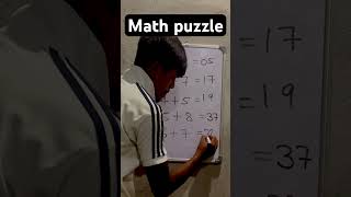 Math puzzle reasoning viral trending ssc ssccglexam sscreasoning ssccgl shrots [upl. by Cohen779]