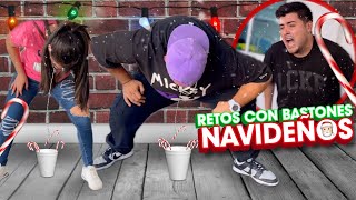 OLIMPIADA DE BASTONES NAVIDEÑOS 🎅🏻 Quien lo haga en menos tiempo gana 🎁 [upl. by Natek]