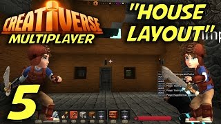 Creativerse Multiplayer Gameplay  Lets Play S1 Part 5 quotHouse Layoutquot [upl. by Sirmons640]