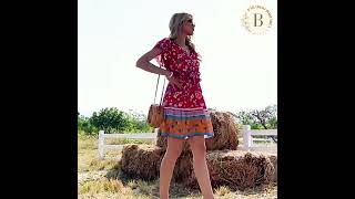 Come abbinare un vestito rosso stile bohemien  Immergetevi nella moda Boho con Paradiso Bohemien [upl. by Darooge]