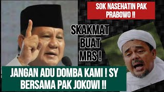 SKAKMAT BUAT RIZIEK SHIHAB YG SOK NASEHATIN PRABOWO  TUKANG ADU DOMBA [upl. by Alesram]