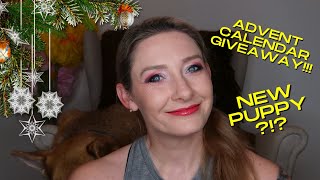 Flower Knows GRWM  Details on Advent Calendar Giveaway and new doggo [upl. by Ayet]