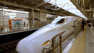 On board the Nozomi N700 Shinkansen「のぞみ N７００ 新幹線」270kmh [upl. by Hajed233]