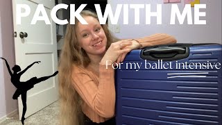 Pack with me for my first ballet intensive  Ballet Magnificat Fall Dance Intensive 2024 [upl. by Ahseik]