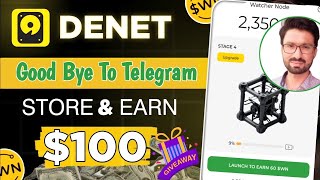 deNet storage app  New earning app today  A DePin Crypto Project  Earn Online QamarZiaAli [upl. by Kane786]