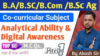 Analytical Ability and Digital Awareness BA 5th Semester cocurricular subject ।।ba bscbcom [upl. by Greenleaf932]