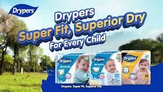 Drypers Wee Wee Dry Super Fit Superior Dry diapers [upl. by Eninotna]