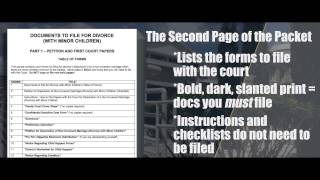 Divorce and Dissolution of Marriage with Minor Children Forms and Instructions [upl. by Niehaus]