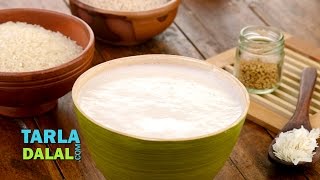 How to Make a Perfect Dosa Batter Basic South indian Batter Recipe for Idli and Dosa by Tarla Dalal [upl. by Aynekal]