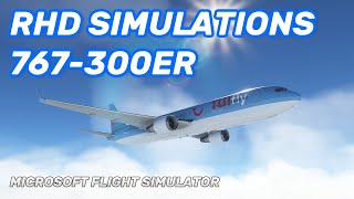 RHD Simulations 767300ER  MSFS Review Full Flight [upl. by Barbey]