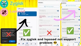 How to fix zygisk amp lsposed not support problem fix zygisk lsposed magisk magiskmanager root [upl. by Larcher]