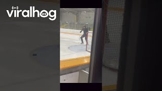 First Hockey Game Ends In Faceplant  ViralHog [upl. by Josephina]