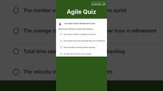 Refinement efficiency is best described as  Agile  Product Owner  Backlog Scrum Master  Metric [upl. by Alludba]