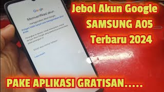 FRP BYPASS SAMSUNG A05 TERBARU 2024 GRATISAN [upl. by Drain]