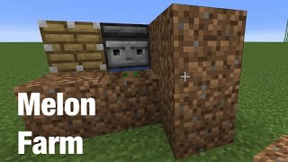 How to Minecraft Melon Farm [upl. by Yhtomot997]