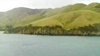 Interislander NZ  Marlborough Sounds Ferry Entrance [upl. by Ellynn176]