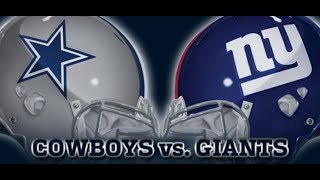 Cowboys vs Giants  Full Game  09162018 [upl. by Tiler]