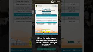 Dibuka Seleksi Petugas Haji 2025 Tingkat Daerah Mulai 07  15 November 2024 fyp umroh haji [upl. by Ayrolg]