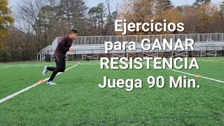 Ejercicios para ganar Resistencia y aguantar 90 Min del partido [upl. by Azzil]