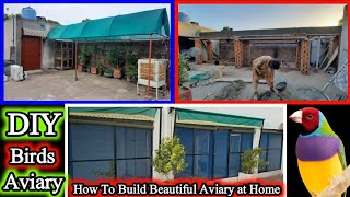 Unique Idea How To Build Beautiful Aviary For Birds at Home  DIY  How To Make Zebra Finch Aviary [upl. by Ehav]