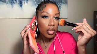 I ALMOST QUIT ASMR  life update while i do my makeup [upl. by Llebasi]