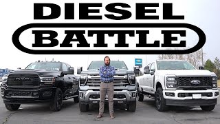 2024 Silverado Duramax vs 2024 Ram Cummins vs 2024 Ford Power Stroke Which Diesel Is Best [upl. by Warram727]