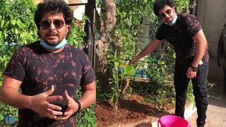 Actor Tanish Accepts Green India Challenge  Actor Tanish Planted Tree at His House  filmyfocuscom [upl. by Oznarol]