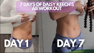 Daisy Keech’s Ab Routine For 7 Days STRAIGHT  CRAZY Results [upl. by Hakym]